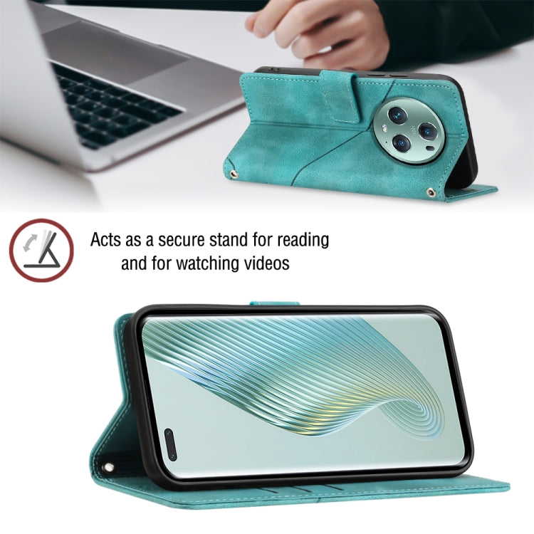 For Honor Magic5 Pro Skin-feel Embossed Leather Phone Case