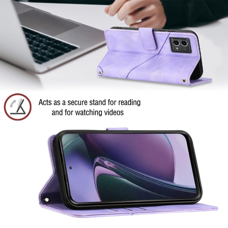 For Motorola Moto G Stylus 5G 2023 Skin-feel Embossed Leather Phone Case