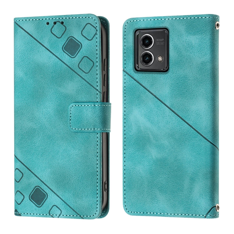 For Motorola Moto G Stylus 5G 2023 Skin-feel Embossed Leather Phone Case