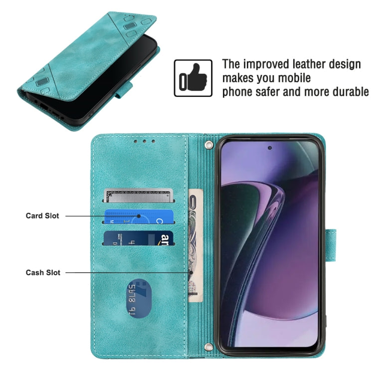 For Motorola Moto G Stylus 5G 2023 Skin-feel Embossed Leather Phone Case