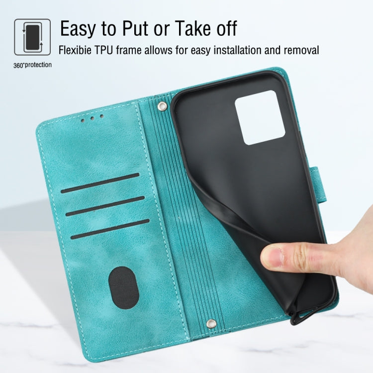 For Motorola Moto G Stylus 5G 2023 Skin-feel Embossed Leather Phone Case