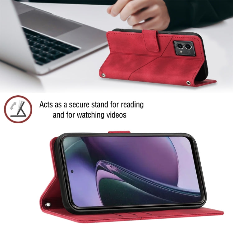 For Motorola Moto G Stylus 5G 2023 Skin-feel Embossed Leather Phone Case