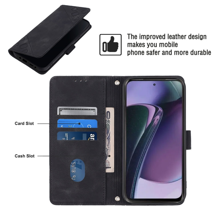 For Motorola Moto G Stylus 5G 2023 Skin-feel Embossed Leather Phone Case