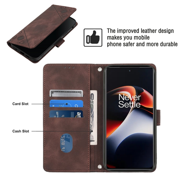 For OnePlus Ace 2 5G / 11R 5G Skin-feel Embossed Leather Phone Case