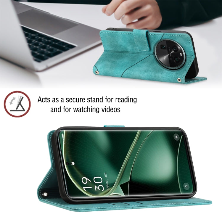 For OPPO Find X6 Skin-feel Embossed Leather Phone Case