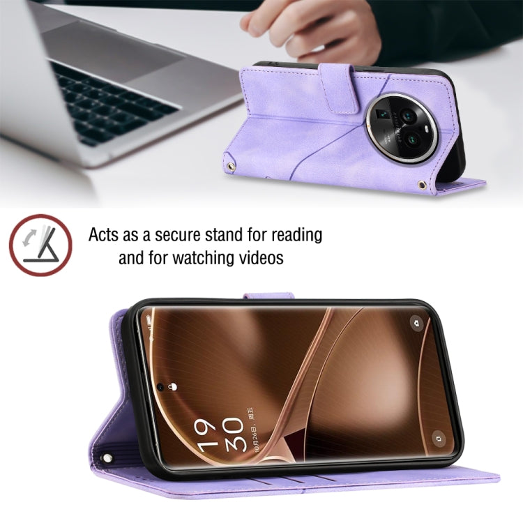 For OPPO Find X6 Pro Skin-feel Embossed Leather Phone Case