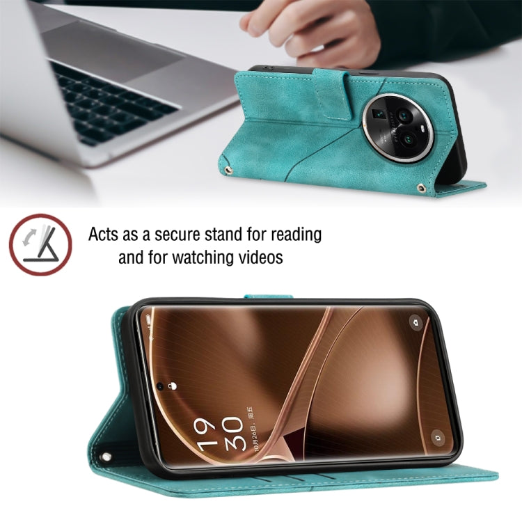 For OPPO Find X6 Pro Skin-feel Embossed Leather Phone Case