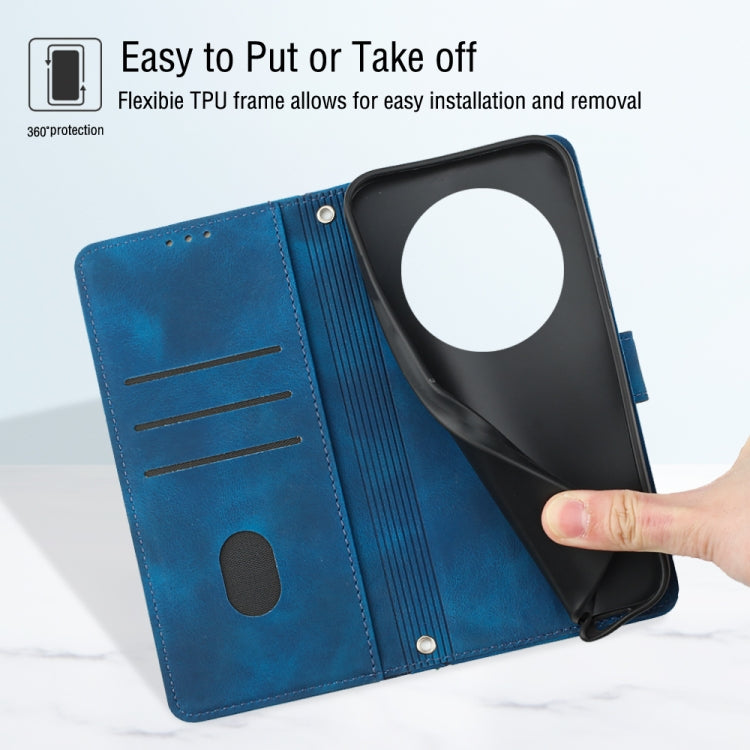 For OPPO Find X6 Pro Skin-feel Embossed Leather Phone Case