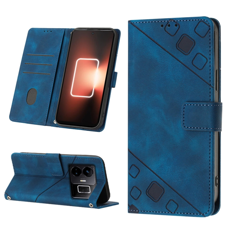 For Realme GT Neo 5 5G / GT3 Skin-feel Embossed Leather Phone Case