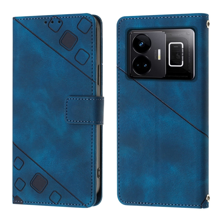 For Realme GT Neo 5 5G / GT3 Skin-feel Embossed Leather Phone Case