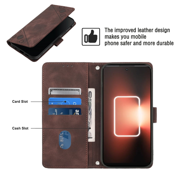 For Realme GT Neo 5 5G / GT3 Skin-feel Embossed Leather Phone Case