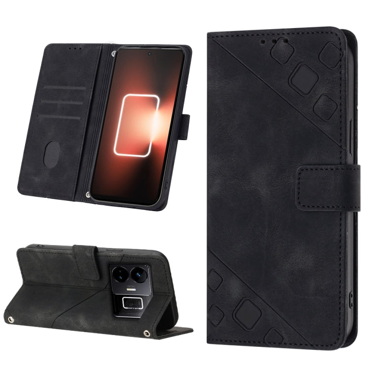 For Realme GT Neo 5 5G / GT3 Skin-feel Embossed Leather Phone Case