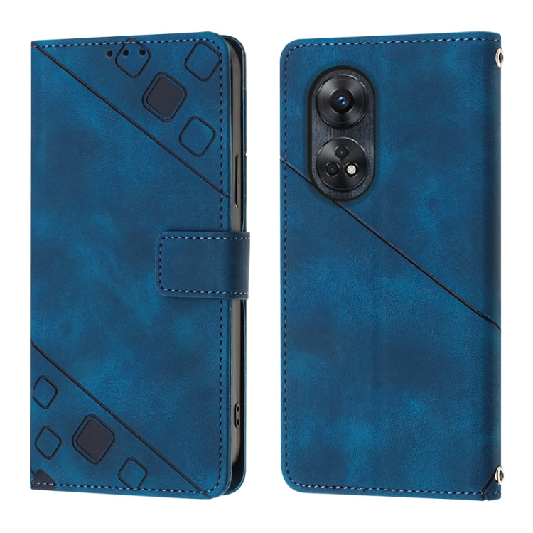 For OPPO Reno8 T 4G Foreign Skin-feel Embossed Leather Phone Case