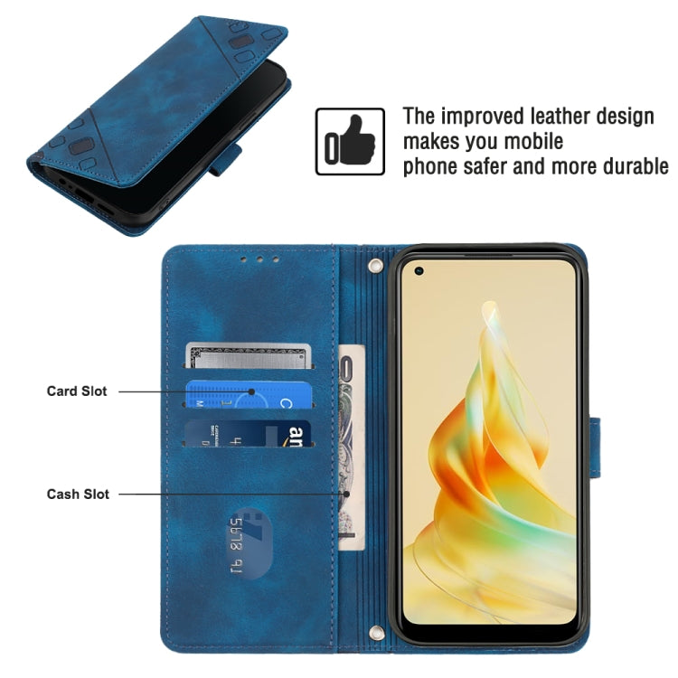 For OPPO Reno8 T 4G Foreign Skin-feel Embossed Leather Phone Case