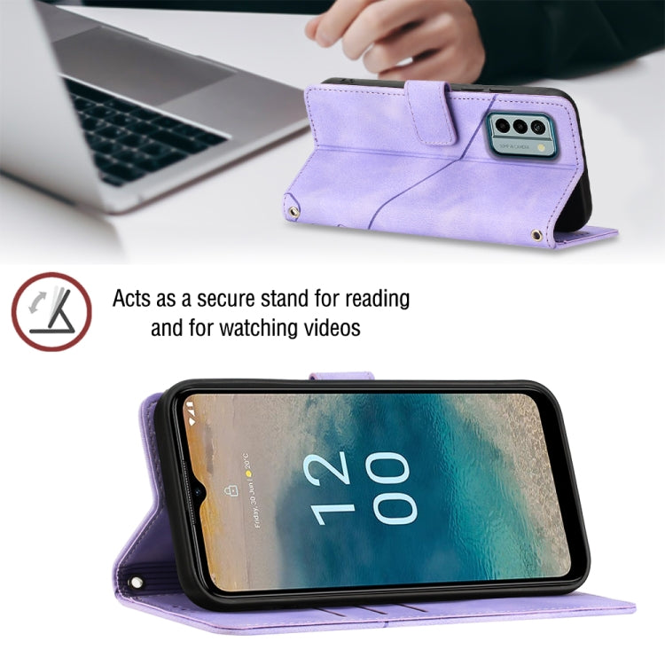 For Nokia G22 Skin-feel Embossed Leather Phone Case