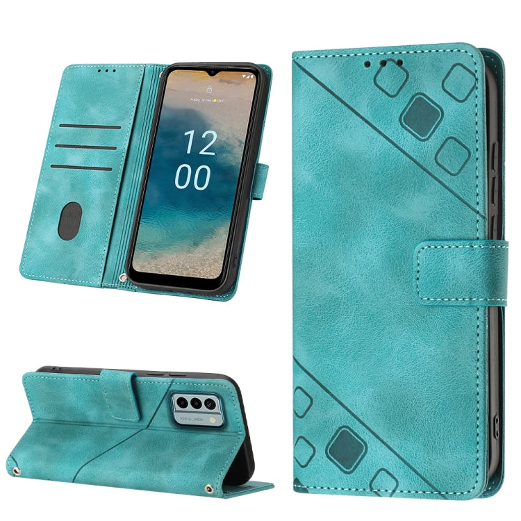 For Nokia G22 Skin-feel Embossed Leather Phone Case
