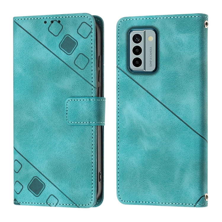 For Nokia G22 Skin-feel Embossed Leather Phone Case