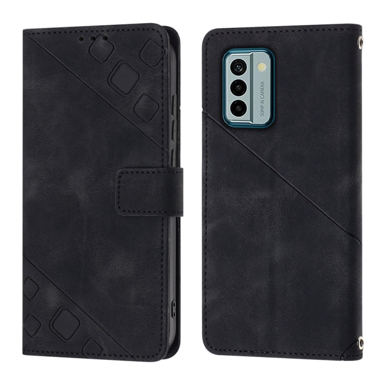 For Nokia G22 Skin-feel Embossed Leather Phone Case