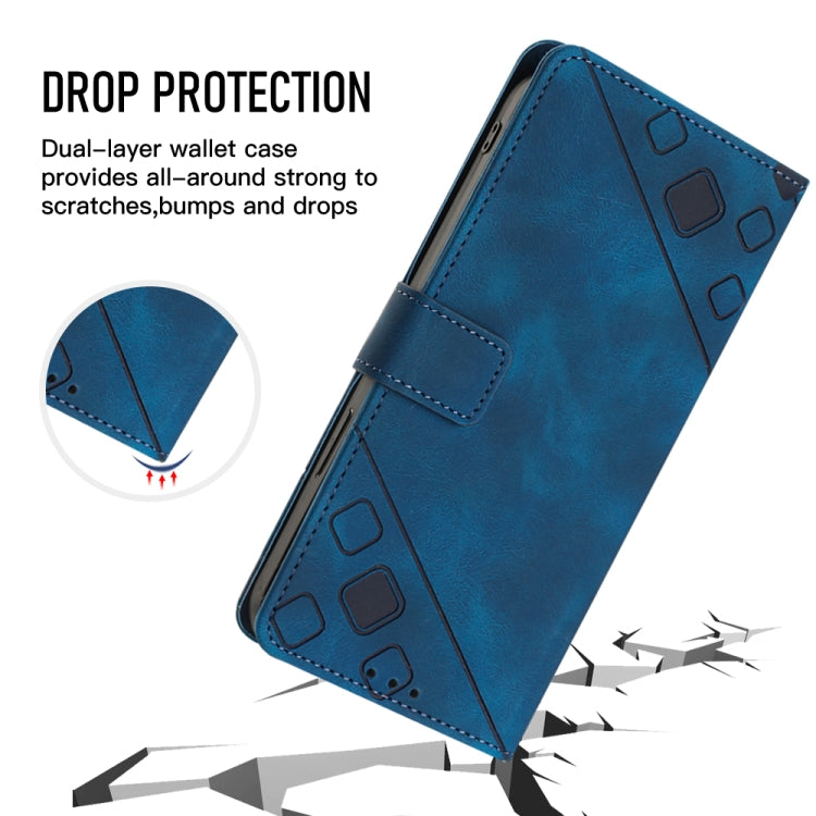 For Xiaomi Poco C55 / Redmi 12C / 11A Skin-feel Embossed Leather Phone Case