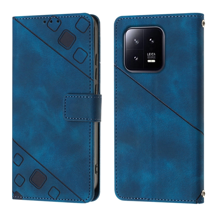 For Xiaomi 13 Pro Skin-feel Embossed Leather Phone Case