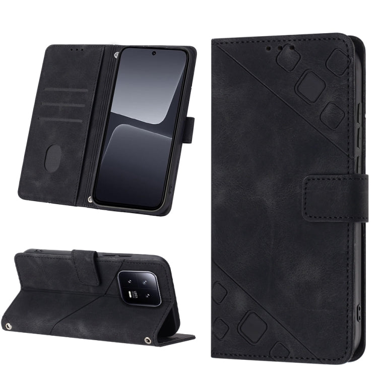 For Xiaomi 13 Pro Skin-feel Embossed Leather Phone Case