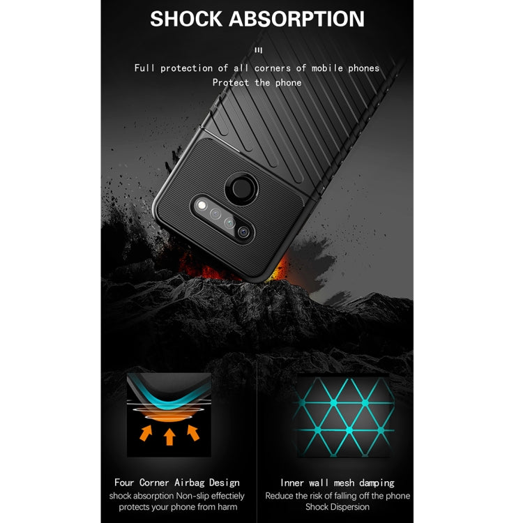 For LG Q51 Thunderbolt Shockproof TPU Protective Soft Case(Green)