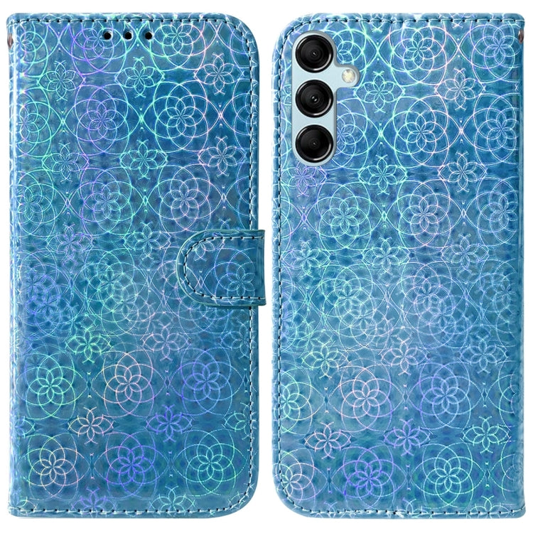 For Samsung Galaxy M14 Colorful Magnetic Buckle Leather Phone Case