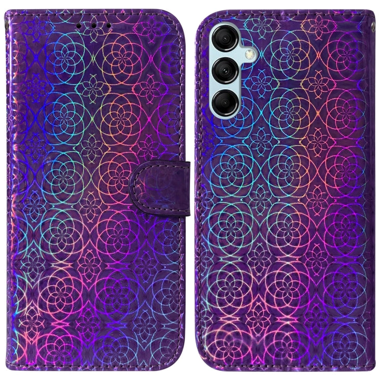 For Samsung Galaxy M14 Colorful Magnetic Buckle Leather Phone Case
