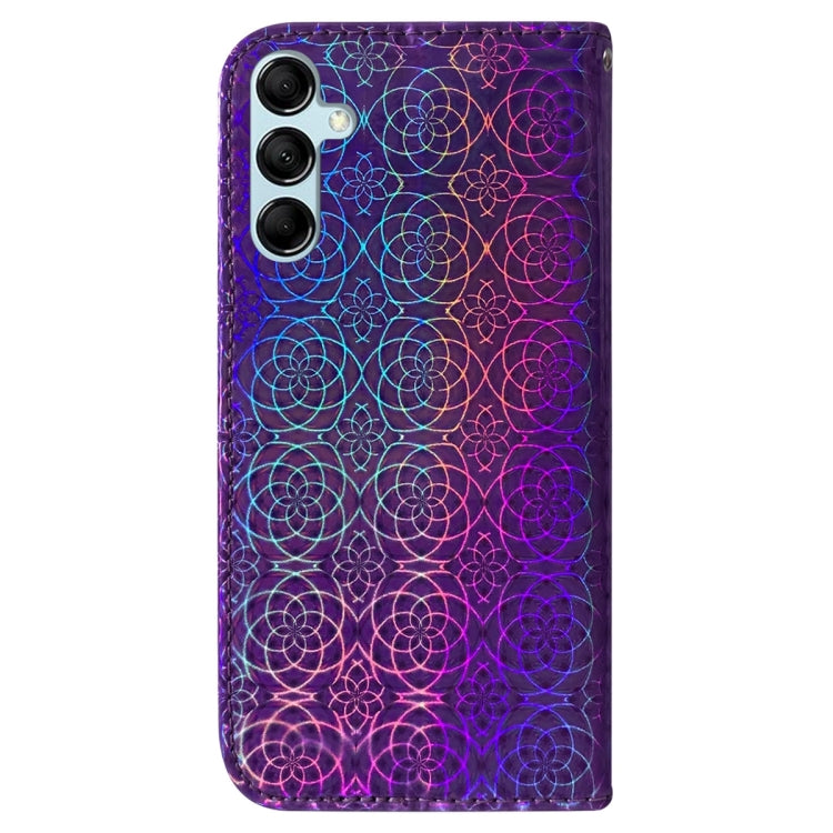 For Samsung Galaxy M14 Colorful Magnetic Buckle Leather Phone Case