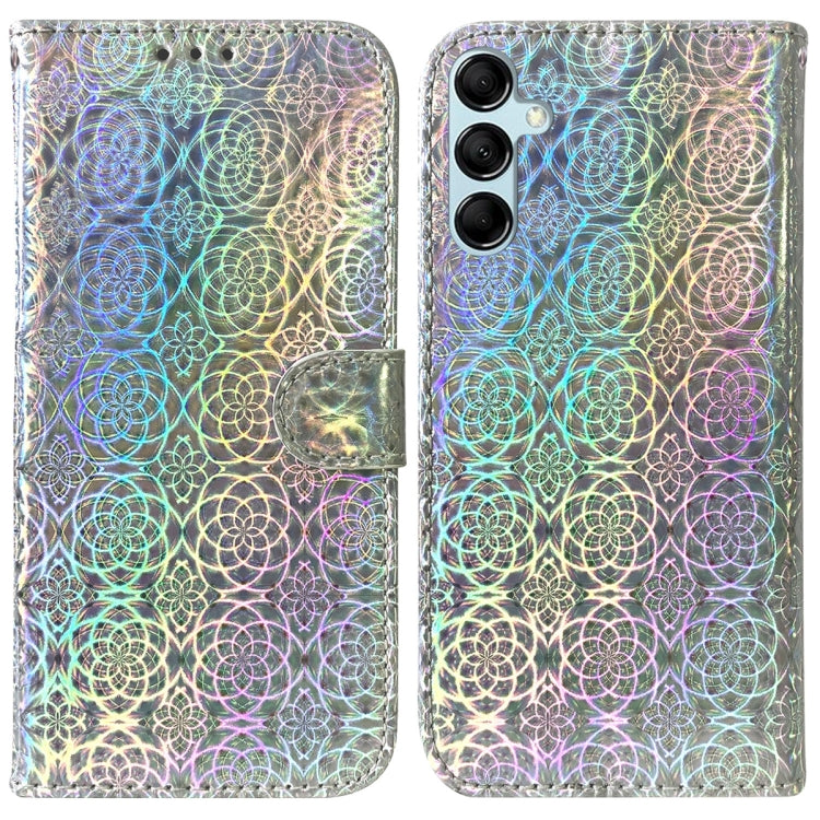For Samsung Galaxy M14 Colorful Magnetic Buckle Leather Phone Case