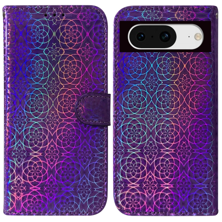 For Google Pixel 8 Colorful Magnetic Buckle Leather Phone Case