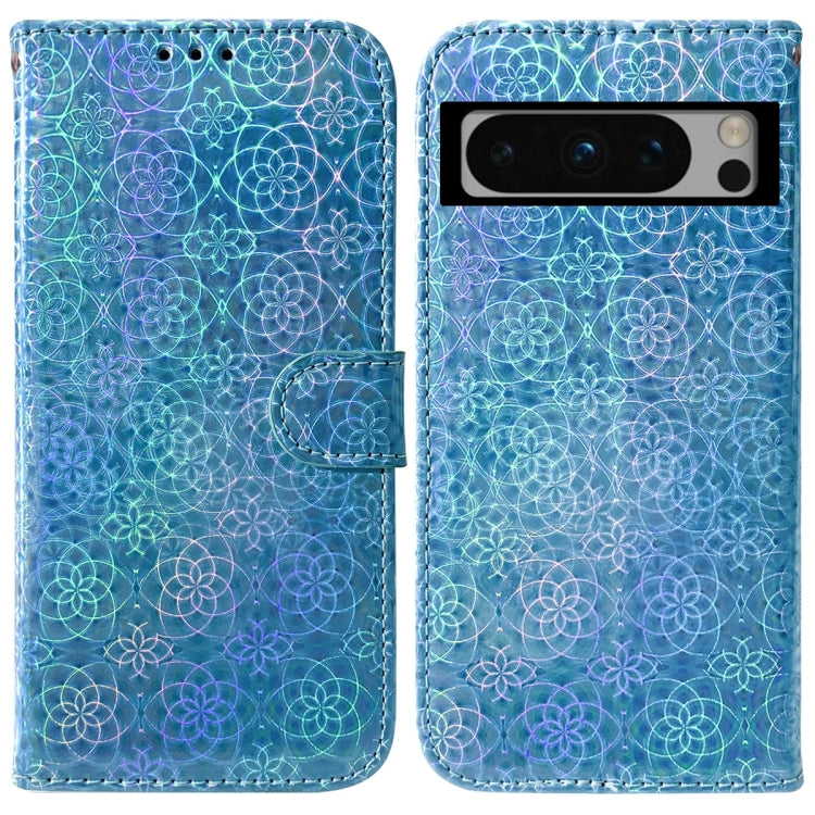 For Google Pixel 8 Pro Colorful Magnetic Buckle Leather Phone Case