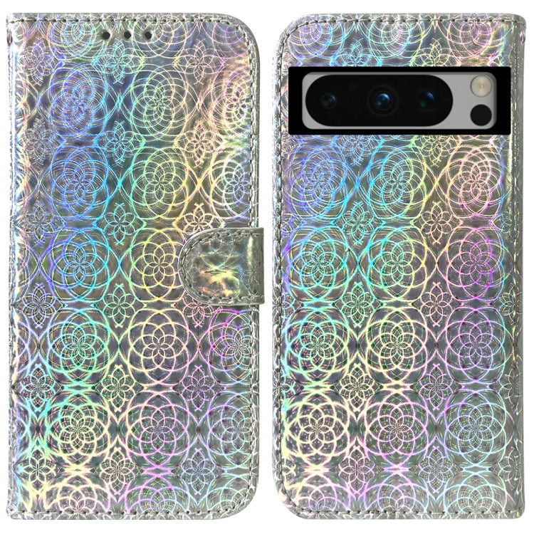 For Google Pixel 8 Pro Colorful Magnetic Buckle Leather Phone Case