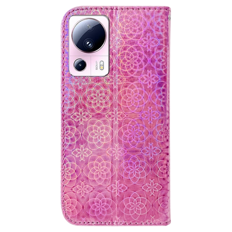 For Xiaomi 13 Lite / Civi 2 Colorful Magnetic Buckle Leather Phone Case