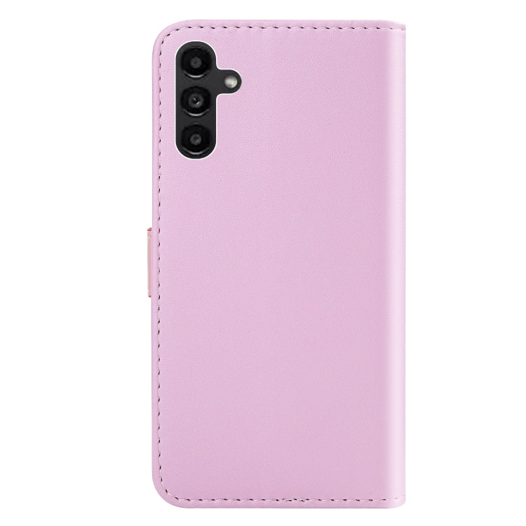 For Samsung Galaxy A34 5G Tricolor Stitching Flip Leather Phone Case