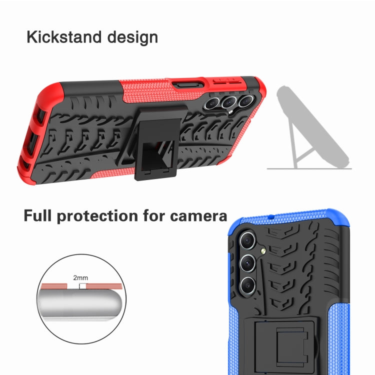 For Samsung Galaxy A24 4G Tire Texture TPU + PC Phone Case with Holder