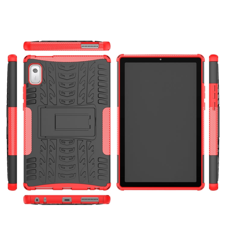 For Lenovo Tab M9 Tire Texture TPU + PC Tablet Case with Holder