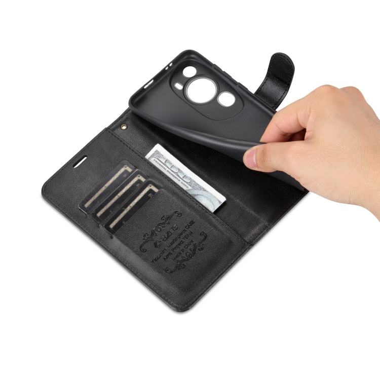 For Huawei P60 Art AZNS Sheepskin Texture Flip Leather Phone Case