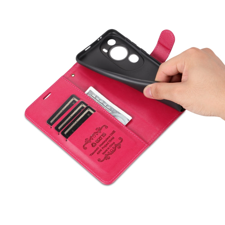 For Huawei P60 Art AZNS Sheepskin Texture Flip Leather Phone Case