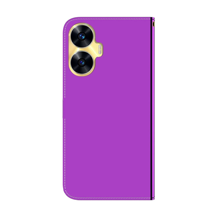 For Realme C55 Imitated Mirror Surface Leather Phone Case