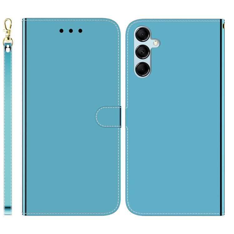 For Samsung Galaxy M14 Imitated Mirror Surface Leather Phone Case