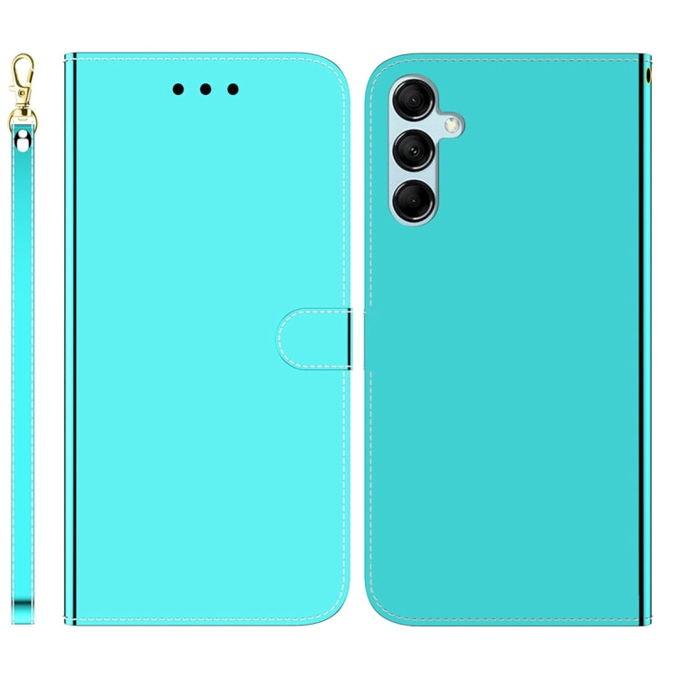 For Samsung Galaxy M14 Imitated Mirror Surface Leather Phone Case
