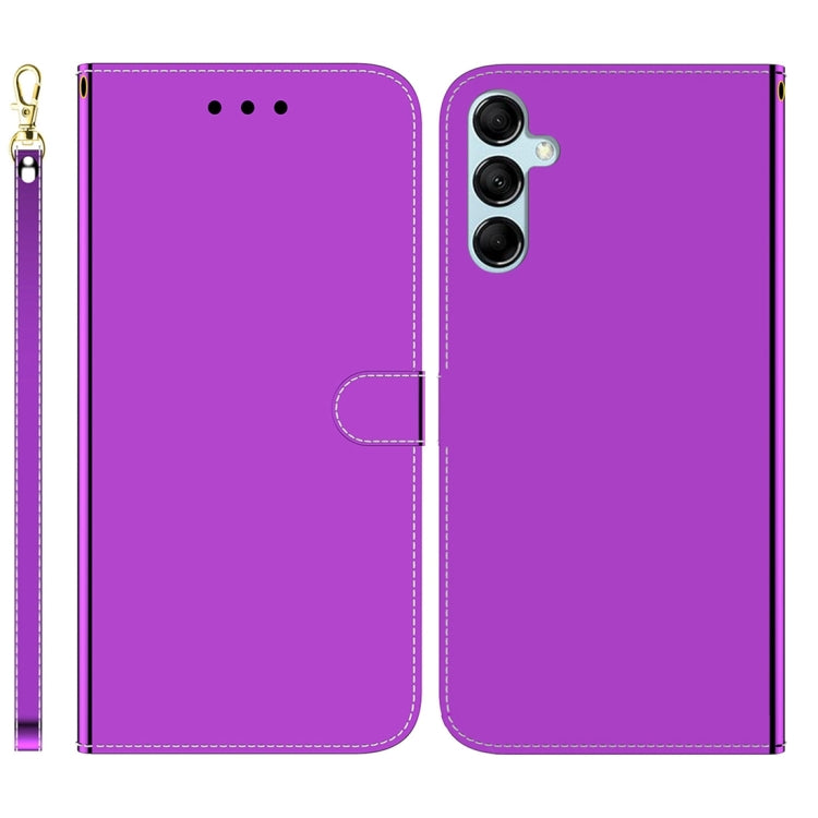 For Samsung Galaxy M14 Imitated Mirror Surface Leather Phone Case