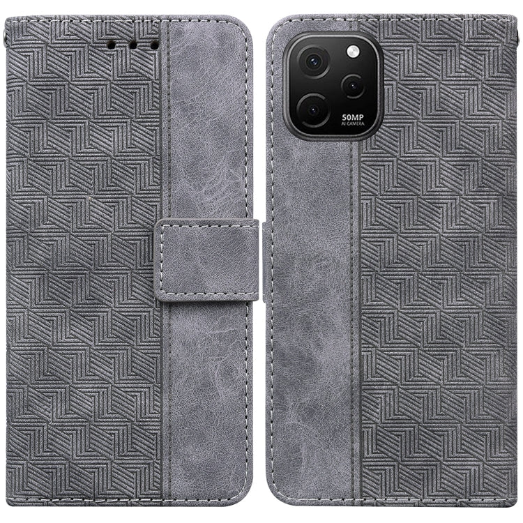 For Huawei nova Y61 / Enjoy 50z Geometric Embossed Leather Phone Case