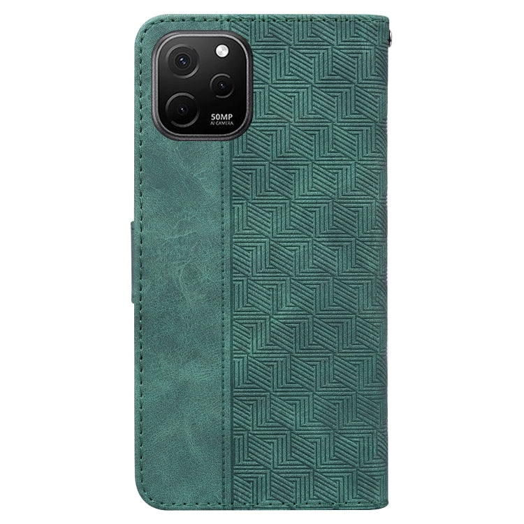 For Huawei nova Y61 / Enjoy 50z Geometric Embossed Leather Phone Case