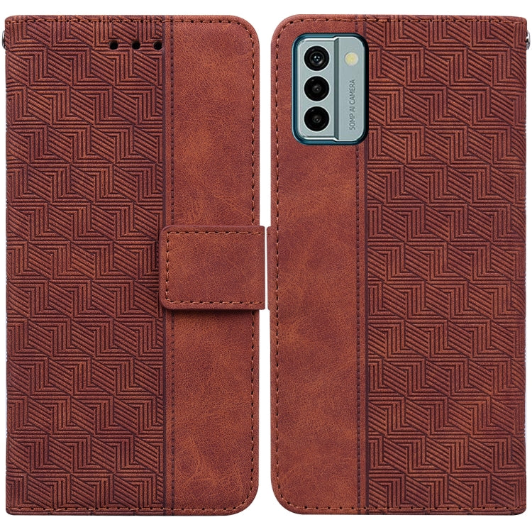 For Nokia G22 Geometric Embossed Leather Phone Case