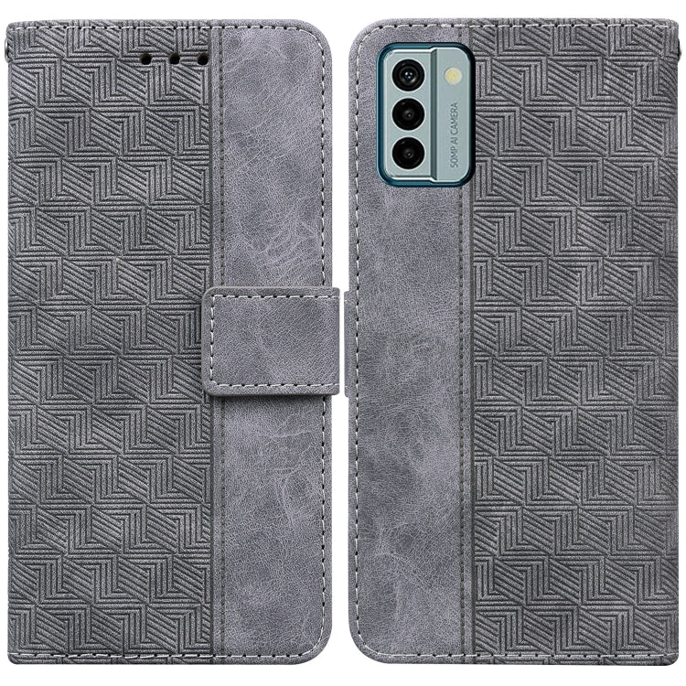 For Nokia G22 Geometric Embossed Leather Phone Case