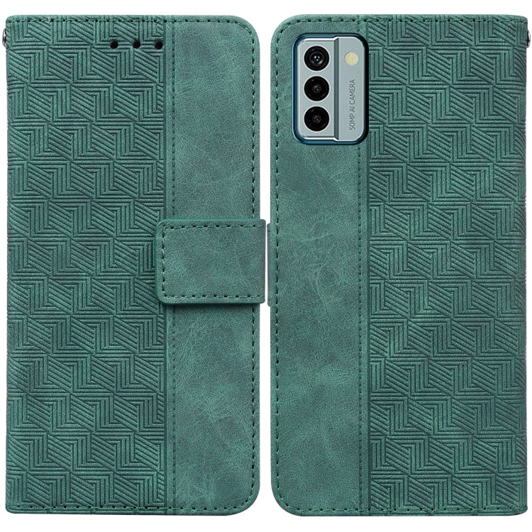 For Nokia G22 Geometric Embossed Leather Phone Case