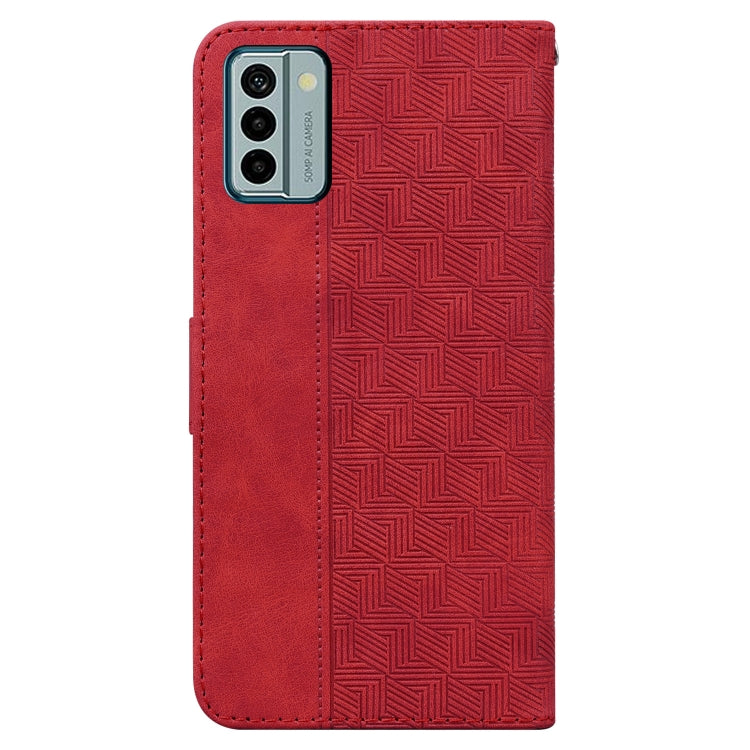 For Nokia G22 Geometric Embossed Leather Phone Case