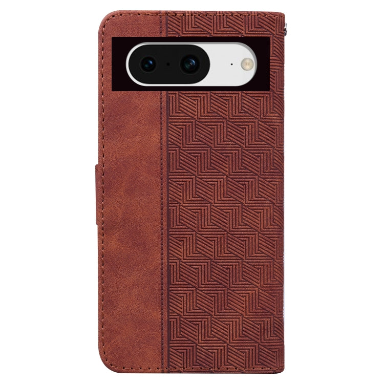 For Google Pixel 8 Geometric Embossed Leather Phone Case